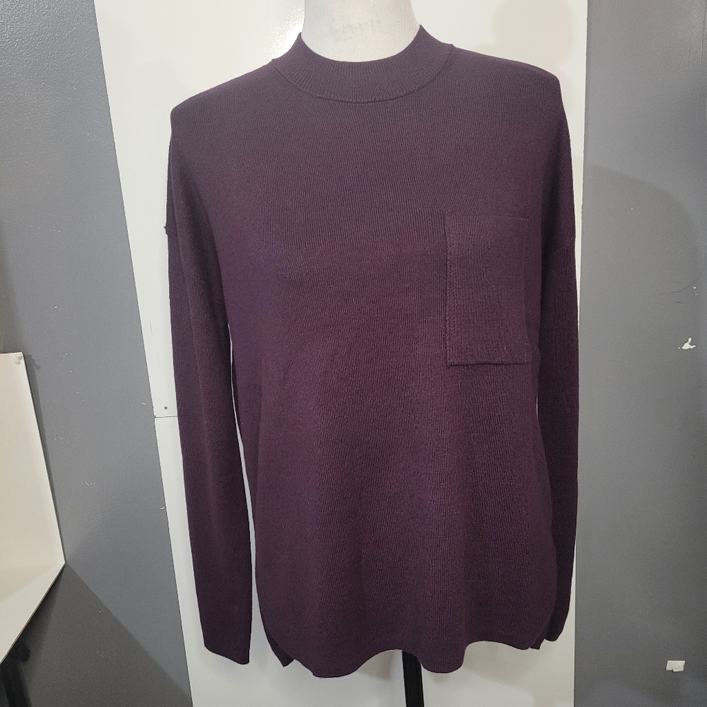 Banana Republic plum‎ long sleeve sweater women size small